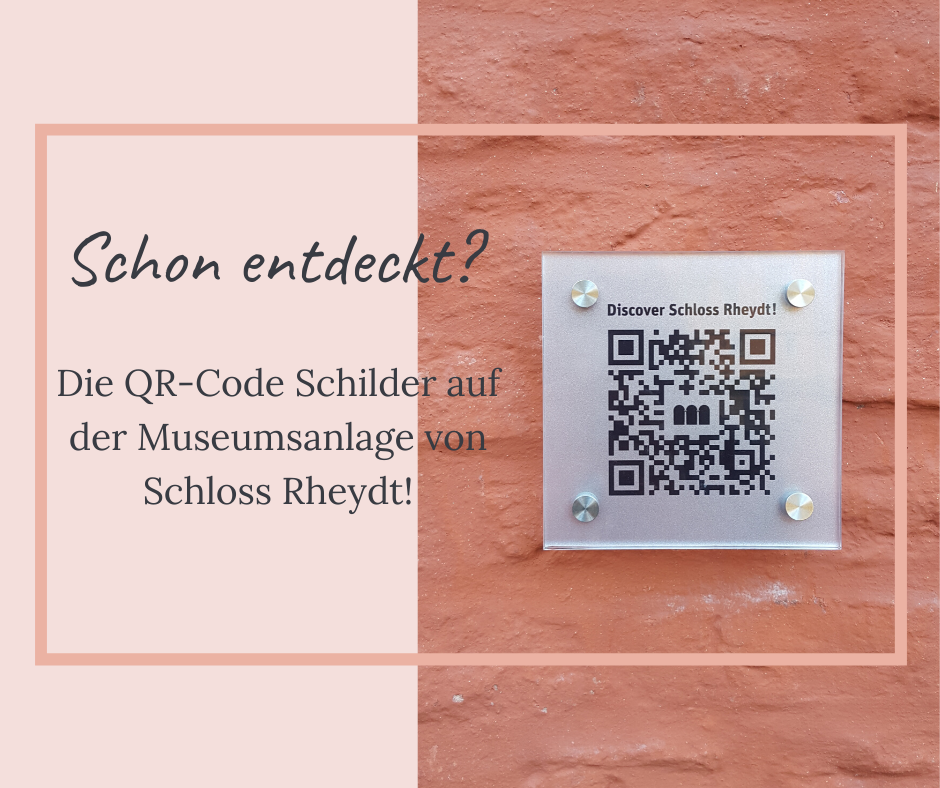 QR-Code Schilder auf Schloss Rheydt